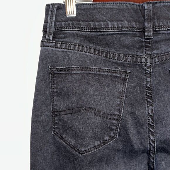 JEANSWEST 8 Black Tummy Trimmer Slim Straight Stretch Jeans - Picture 11 of 15